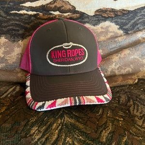 New King Rope hat with beaded brim.